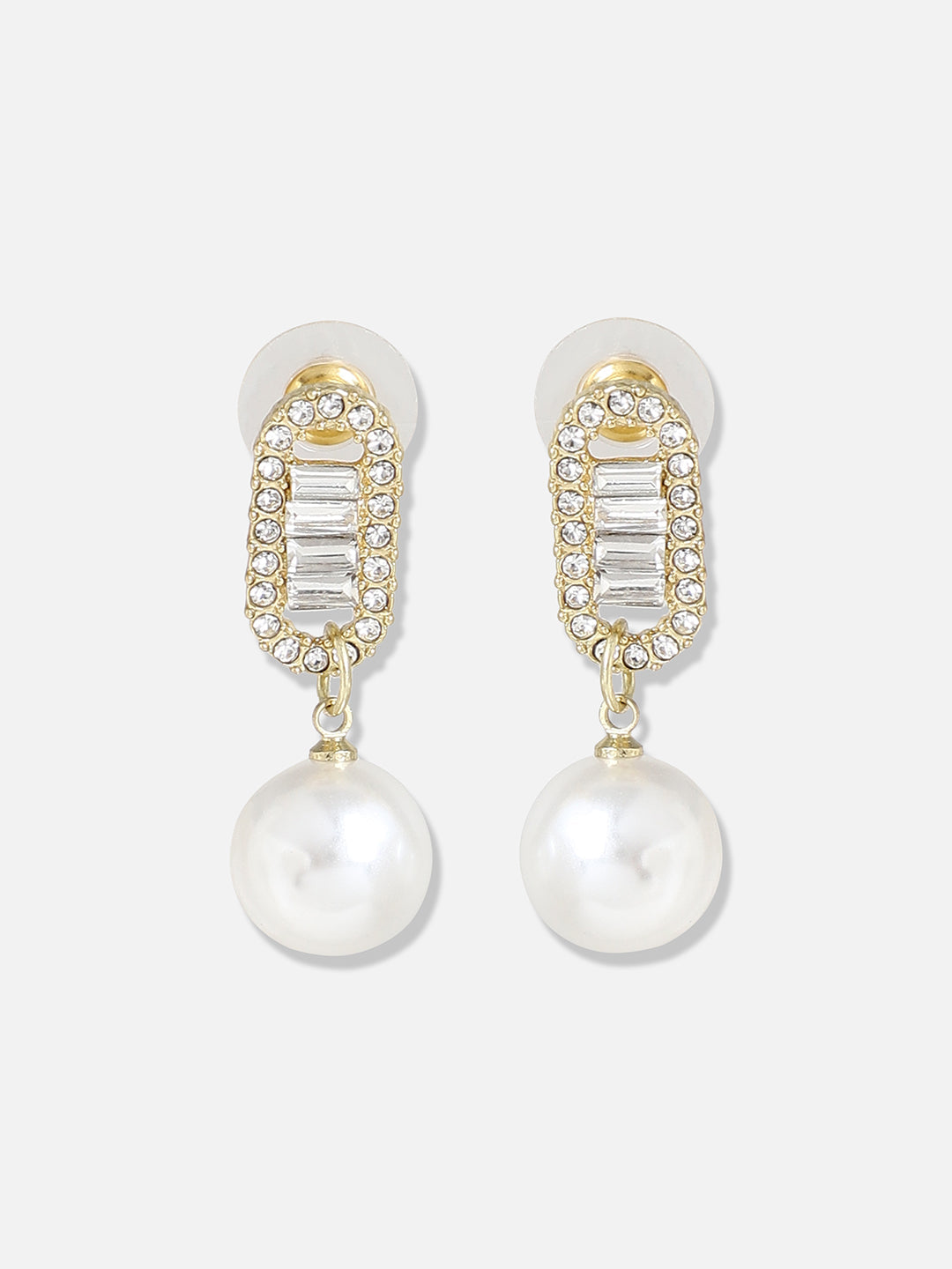 Gold Plated Pearls Casual Drop Earring
