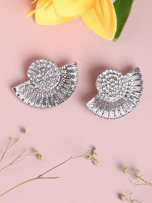 Gold Plated Designer Stone Party Stud