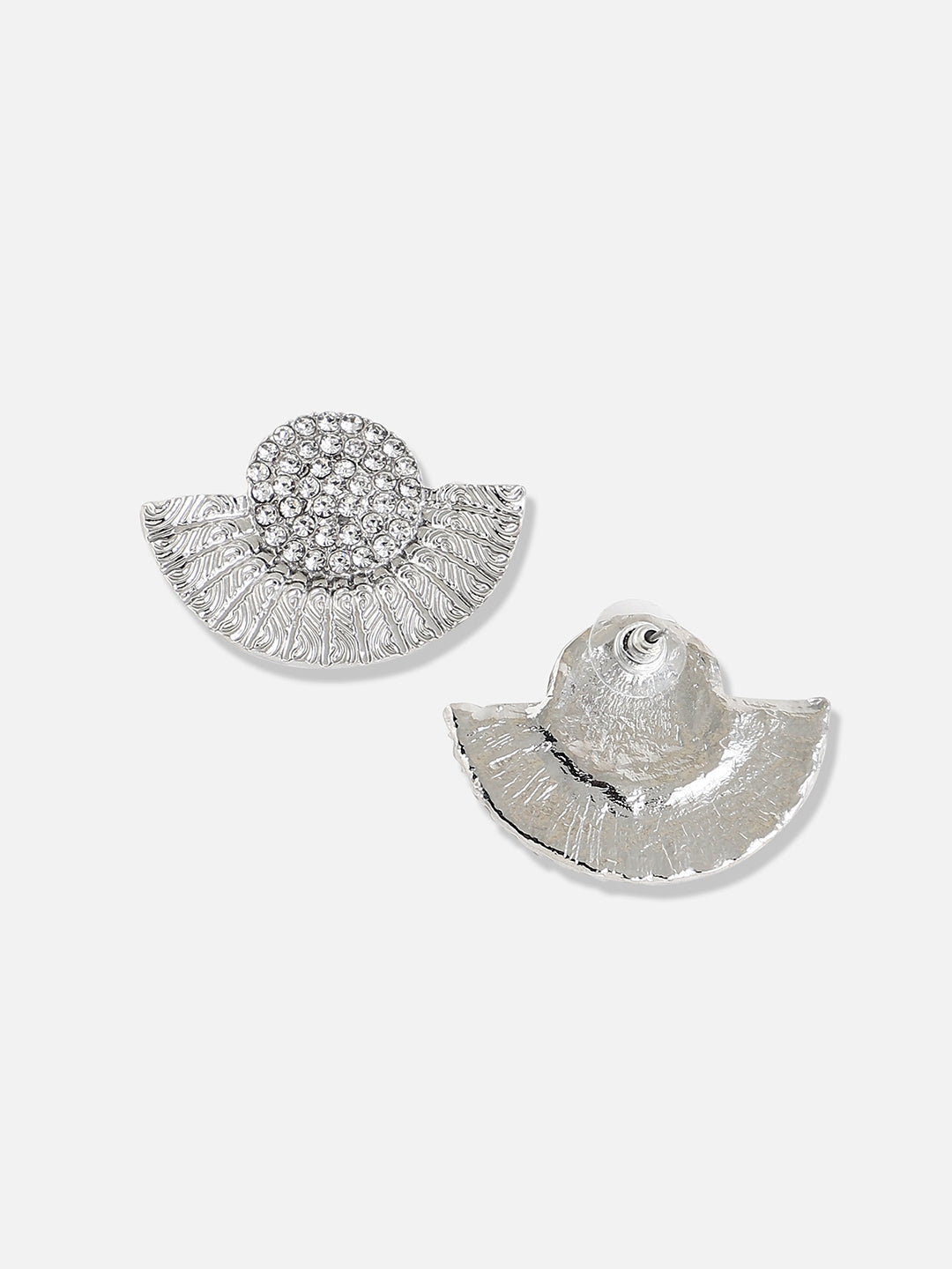 Gold Plated Designer Stone Party Stud