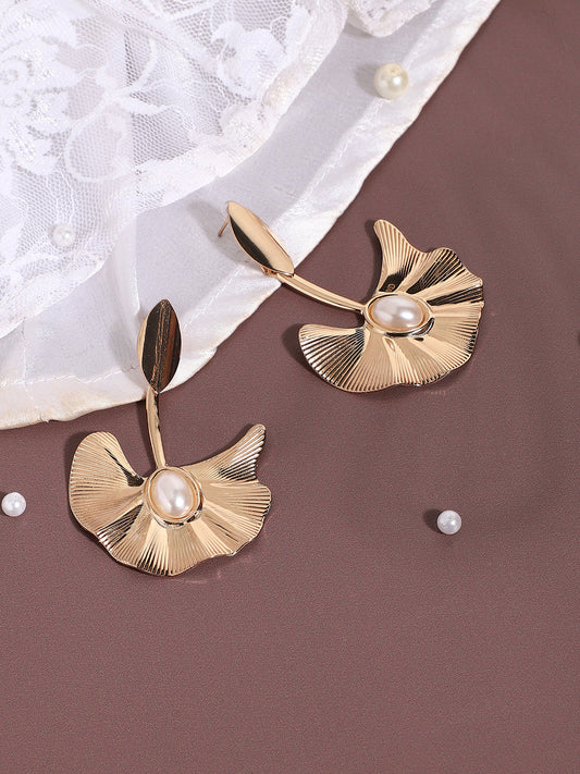 Gold Plated Designer Casual Drop Earring