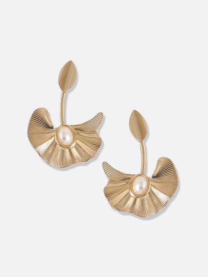Gold Plated Designer Casual Drop Earring