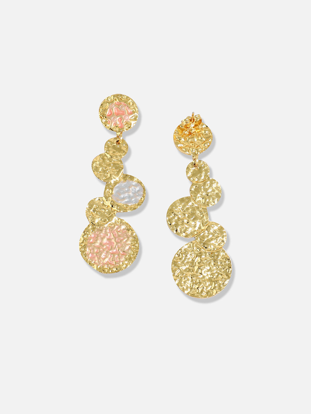 Gold Plated Pearls Party Drop Earring