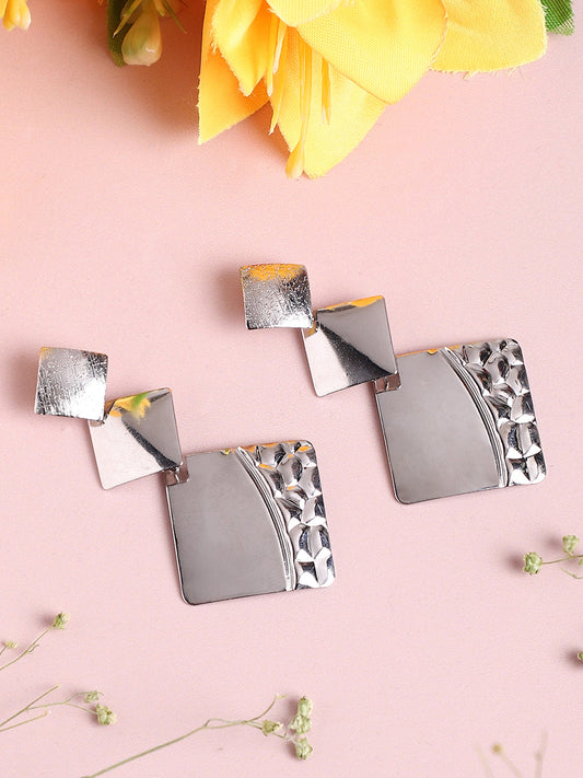 Silver Plated Designer Casual Drop Earring