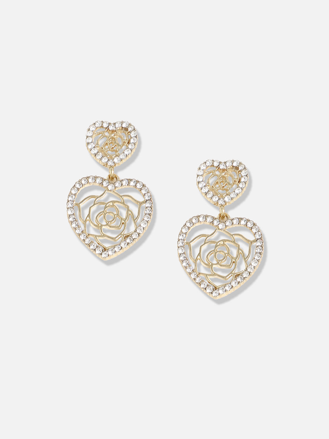 Gold Plated Designer Stone Party Drop Earring