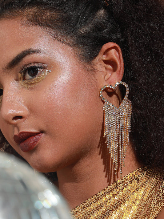 Gold Plated Designer Party Drop Earring