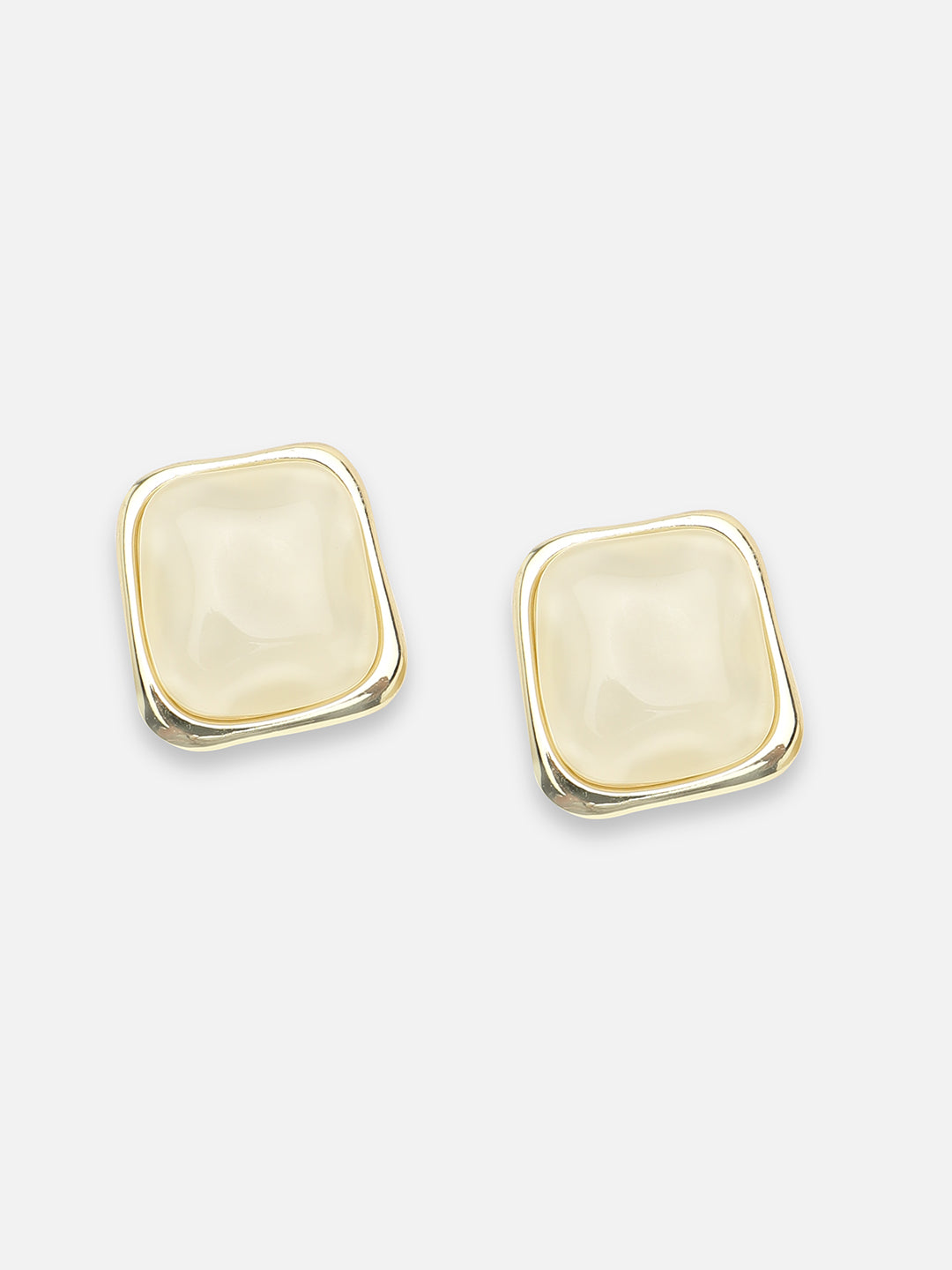 GOLD PLATED PARTY PEARLS STUD FOR WOMEN