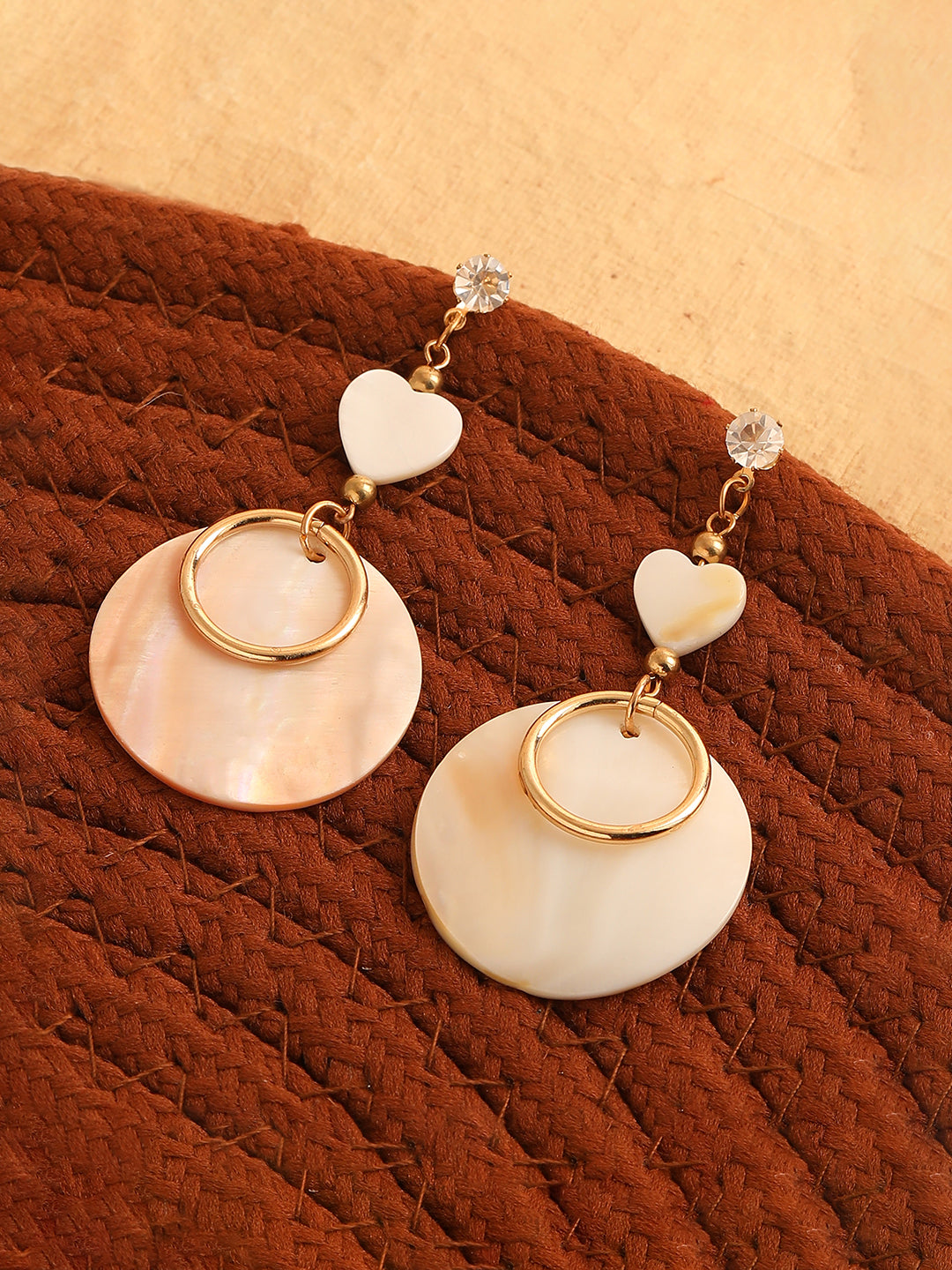 GOLD PLATED PARTY PEARLS DROP EARRING FOR WOMEN