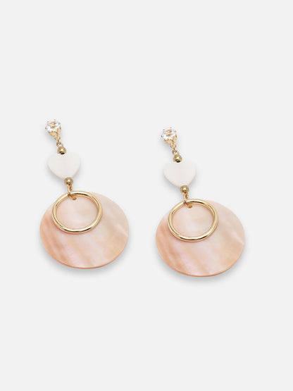 GOLD PLATED PARTY PEARLS DROP EARRING FOR WOMEN