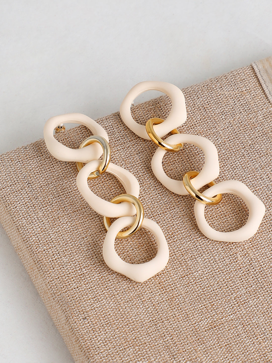 GOLD PLATED PARTY DESIGNER DROP EARRING FOR WOMEN