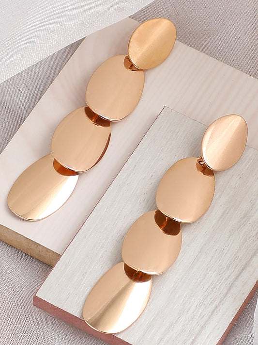 GOLD PLATED PARTY DESIGNER DROP EARRING FOR WOMEN