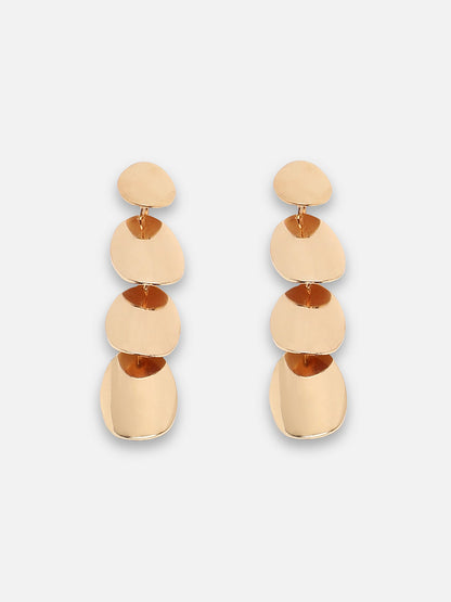 GOLD PLATED PARTY DESIGNER DROP EARRING FOR WOMEN