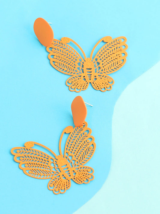 GOLD PLATED PARTY DESIGNER DROP EARRING FOR WOMEN