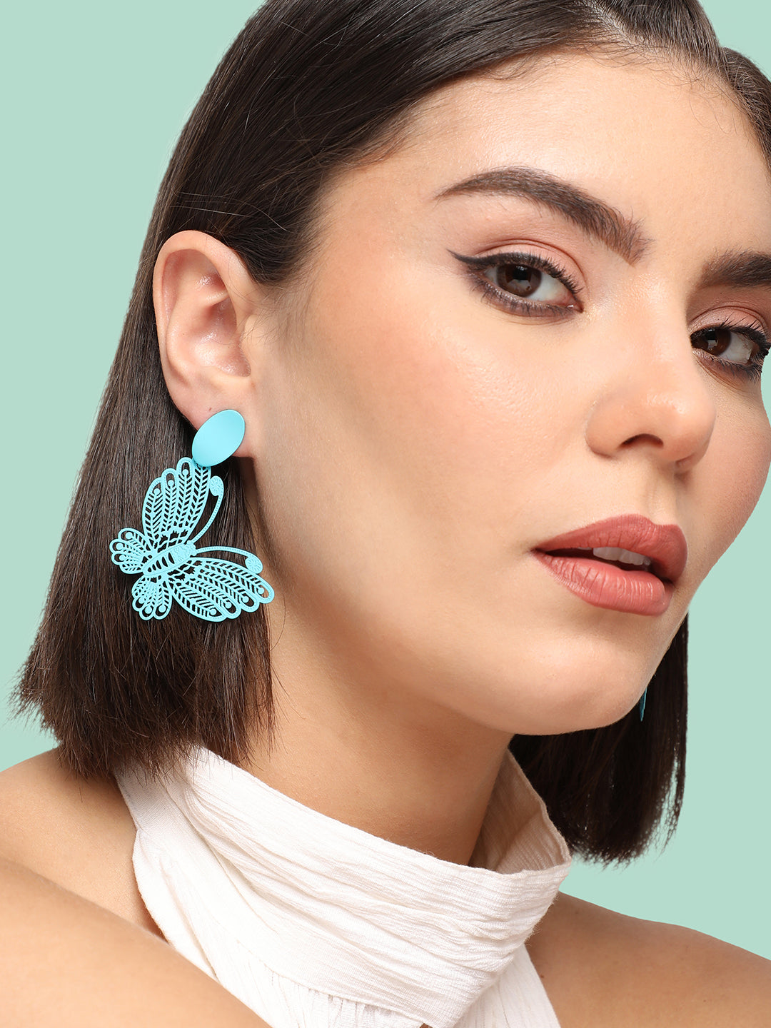 GOLD PLATED PARTY DESIGNER DROP EARRING FOR WOMEN