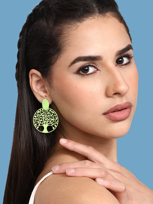 GOLD PLATED PARTY DESIGNER DROP EARRING FOR WOMEN