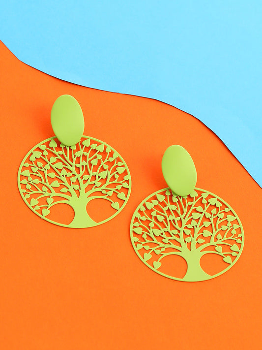 GOLD PLATED PARTY DESIGNER DROP EARRING FOR WOMEN