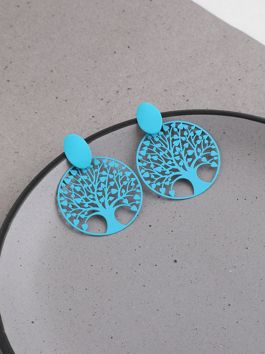 GOLD PLATED PARTY DESIGNER DROP EARRING FOR WOMEN