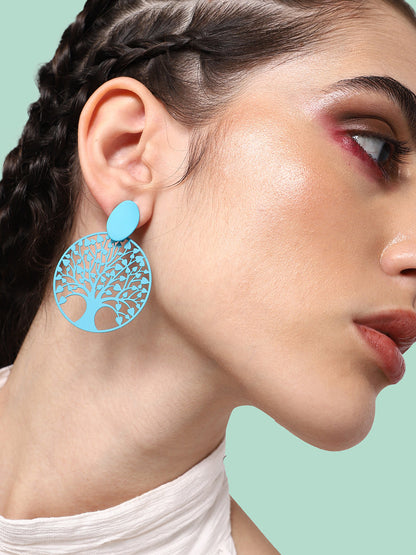 GOLD PLATED PARTY DESIGNER DROP EARRING FOR WOMEN