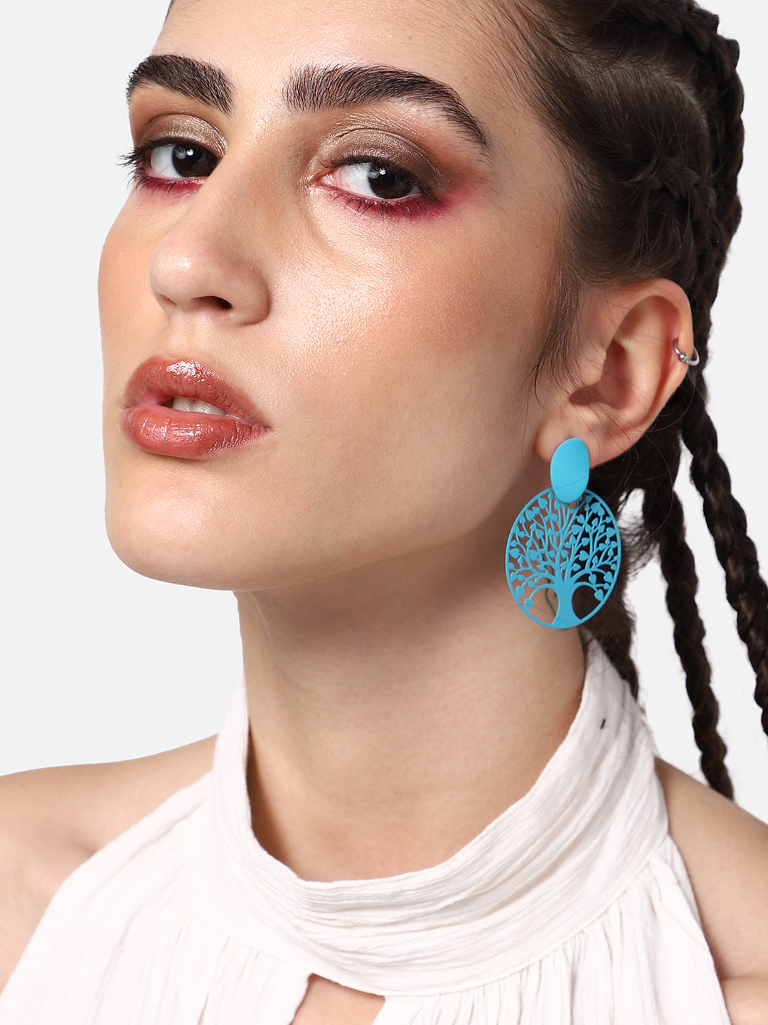 GOLD PLATED PARTY DESIGNER DROP EARRING FOR WOMEN