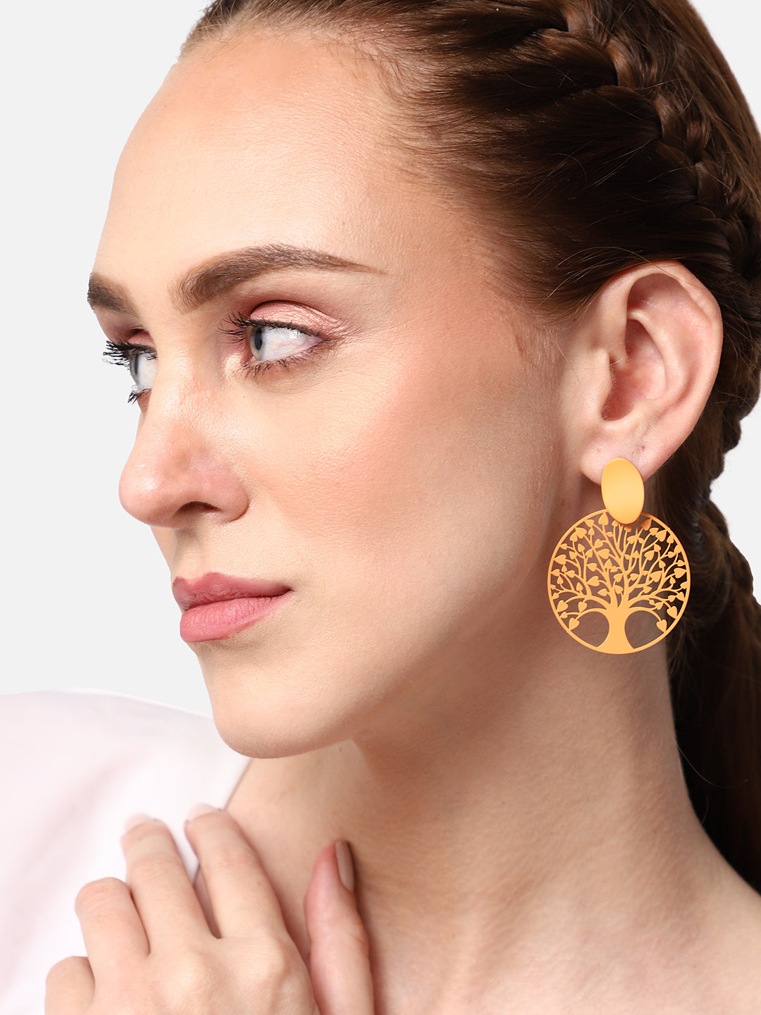 GOLD PLATED PARTY DESIGNER DROP EARRING FOR WOMEN