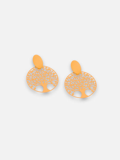 GOLD PLATED PARTY DESIGNER DROP EARRING FOR WOMEN