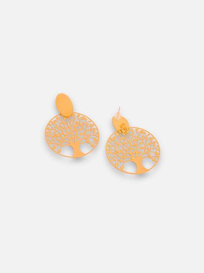 GOLD PLATED PARTY DESIGNER DROP EARRING FOR WOMEN