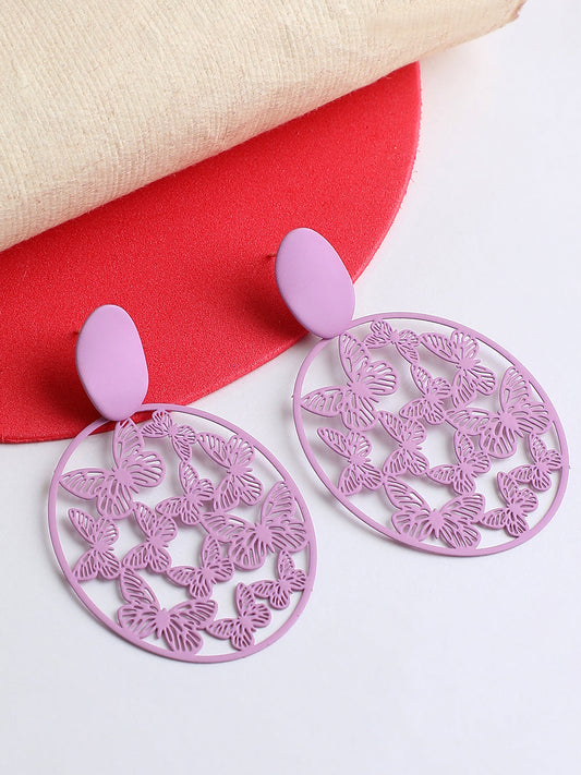 GOLD PLATED PARTY DESIGNER DROP EARRING FOR WOMEN