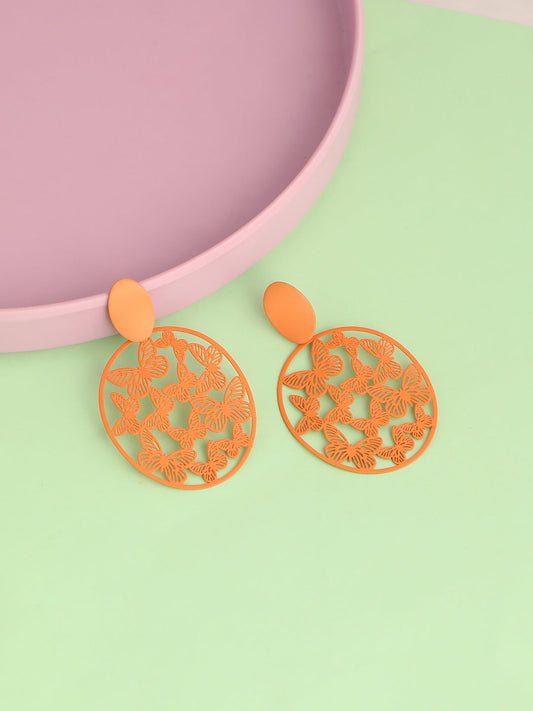GOLD PLATED PARTY DESIGNER DROP EARRING FOR WOMEN