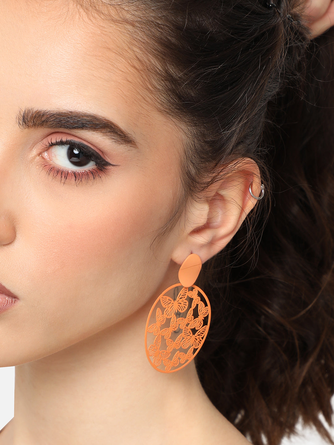 GOLD PLATED PARTY DESIGNER DROP EARRING FOR WOMEN