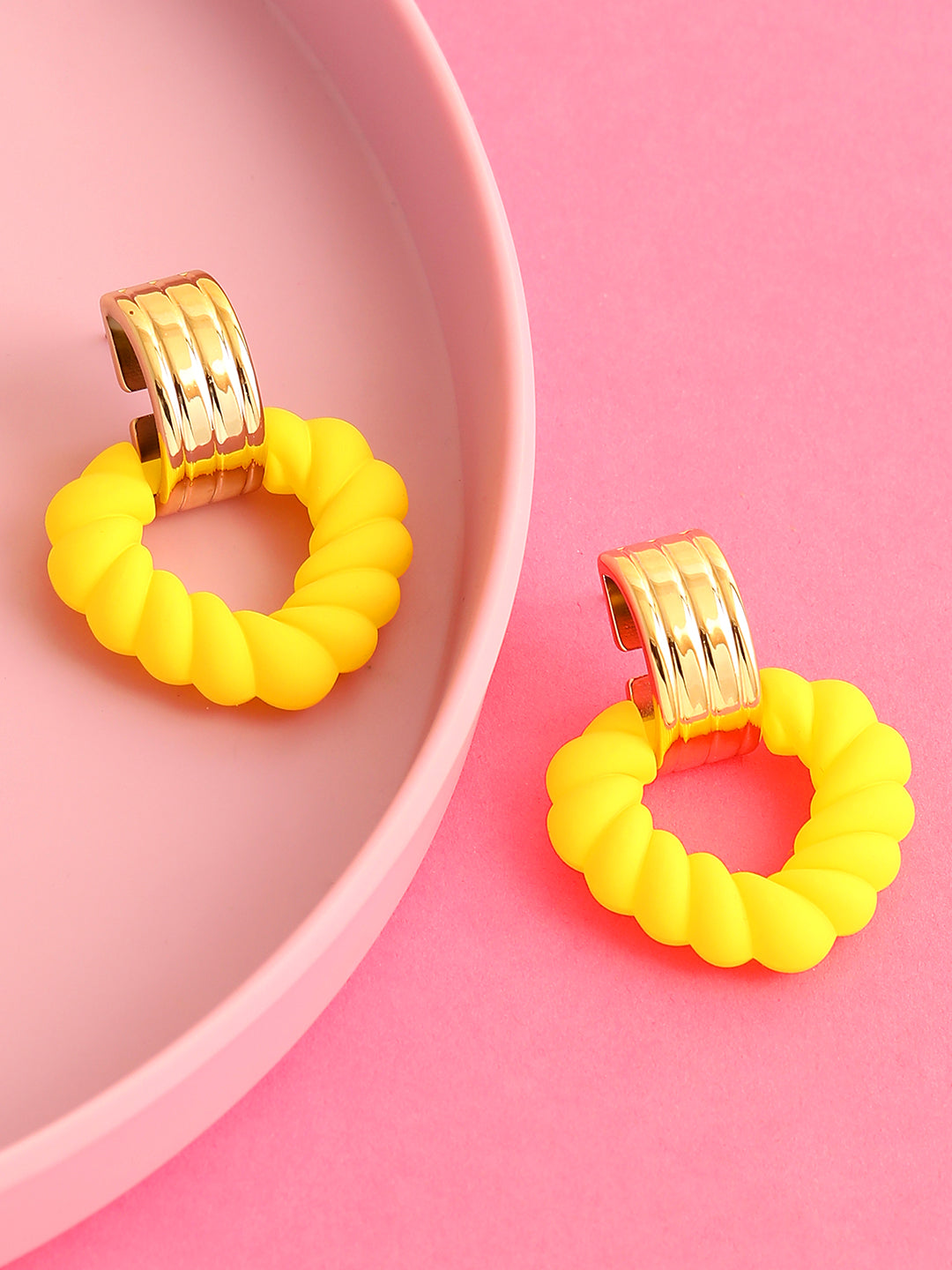 GOLD PLATED PARTY DESIGNER DROP EARRING FOR WOMEN