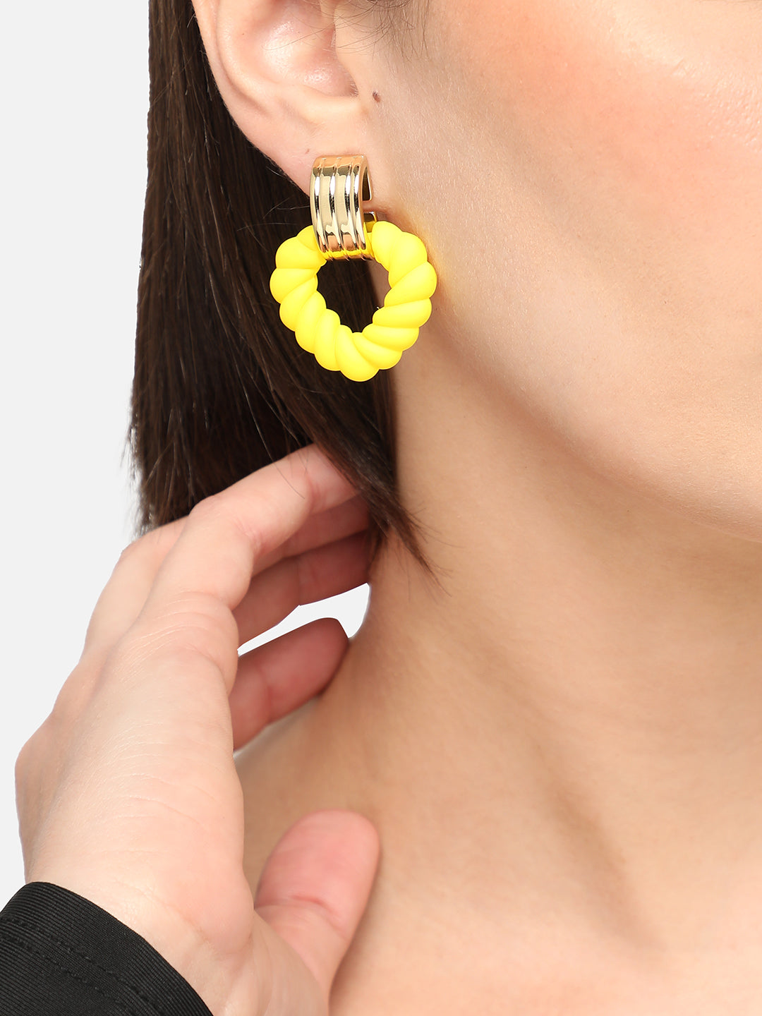 GOLD PLATED PARTY DESIGNER DROP EARRING FOR WOMEN