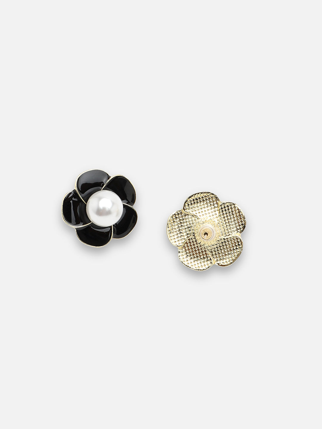 GOLD PLATED CASUAL PEARLS STUD FOR WOMEN
