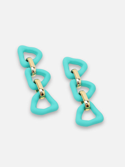 GOLD PLATED PARTY DESIGNER DROP EARRING FOR WOMEN