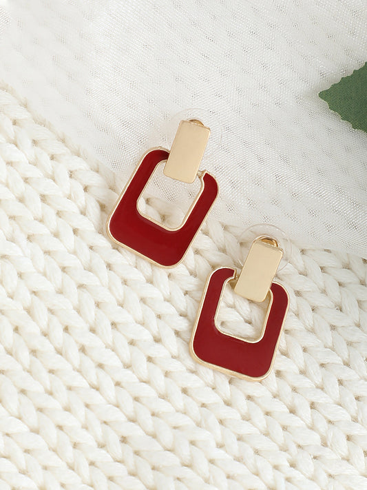 GOLD PLATED PARTY DESIGNER DROP EARRING FOR WOMEN