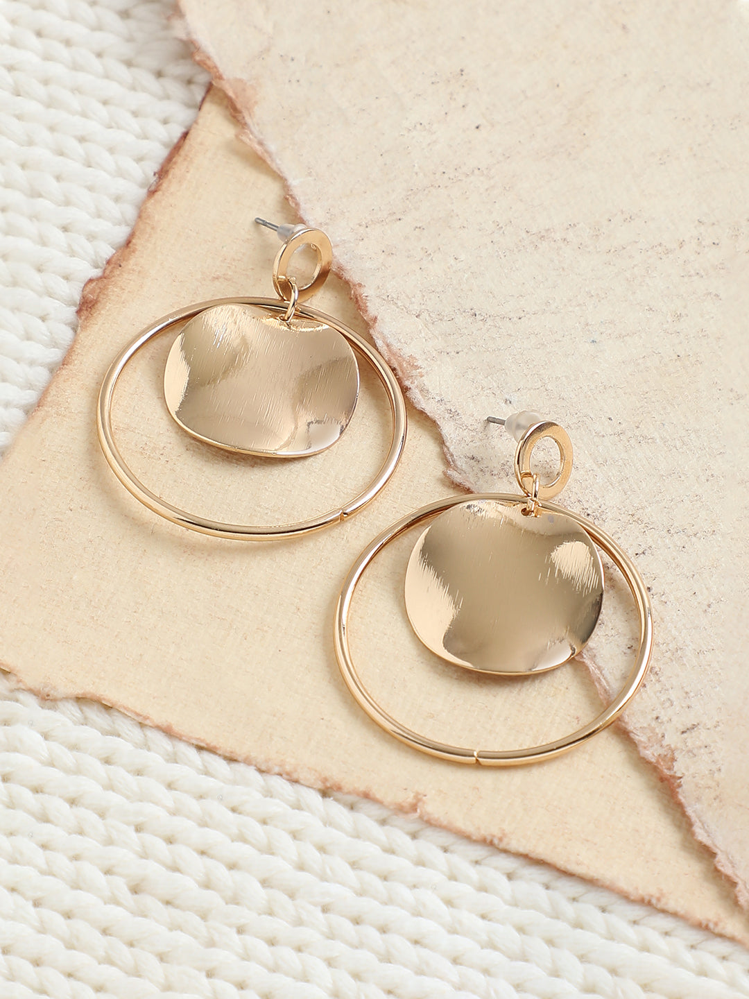 GOLD PLATED PARTY DESIGNER DROP EARRING FOR WOMEN