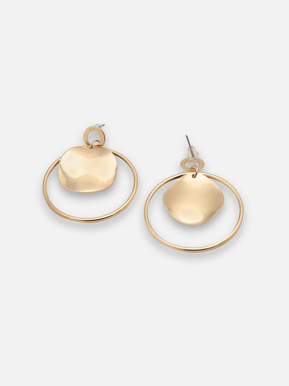 GOLD PLATED PARTY DESIGNER DROP EARRING FOR WOMEN