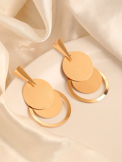 GOLD PLATED PARTY DESIGNER DROP EARRING FOR WOMEN