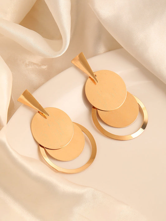 GOLD PLATED PARTY DESIGNER DROP EARRING FOR WOMEN