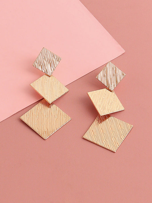 GOLD PLATED PARTY DESIGNER DROP EARRING FOR WOMEN
