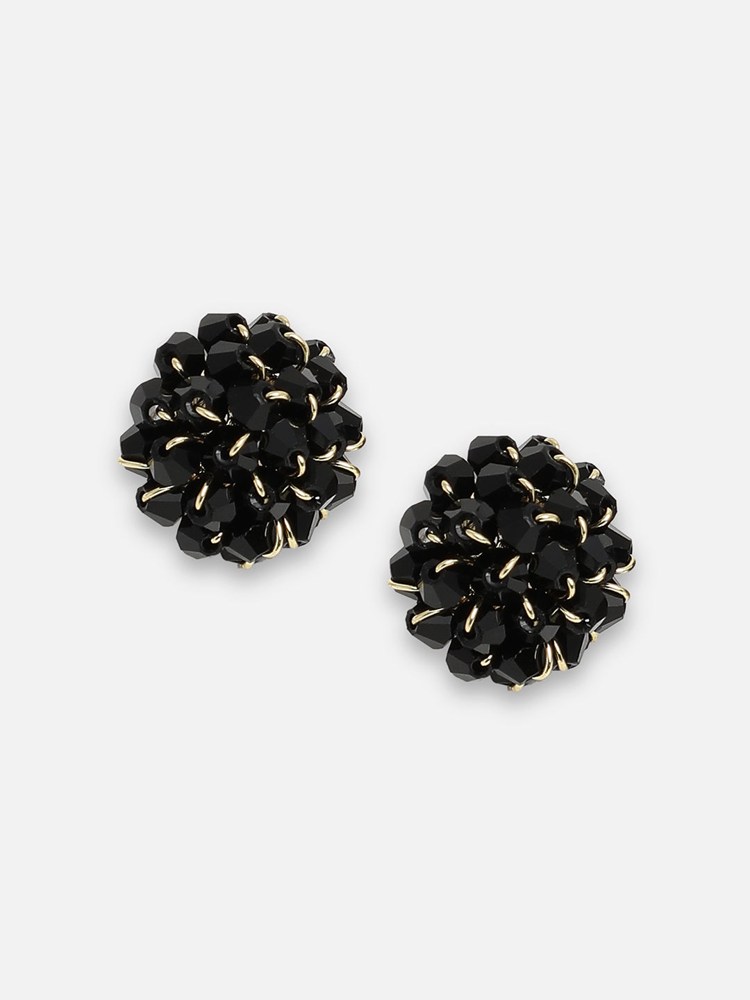 GOLD PLATED PARTY DESIGNER STONE STUD FOR WOMEN