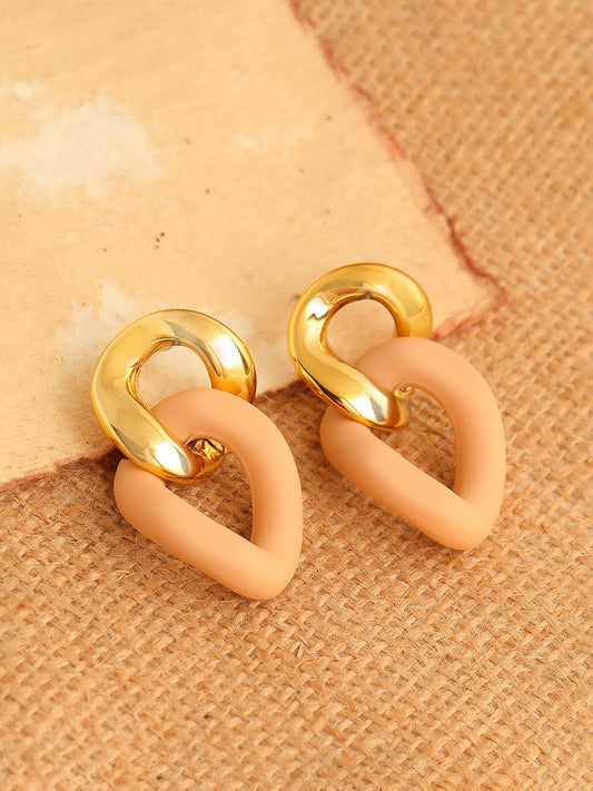 GOLD PLATED PARTY DESIGNER DROP EARRING FOR WOMEN