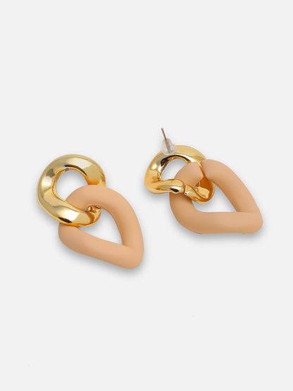 GOLD PLATED PARTY DESIGNER DROP EARRING FOR WOMEN