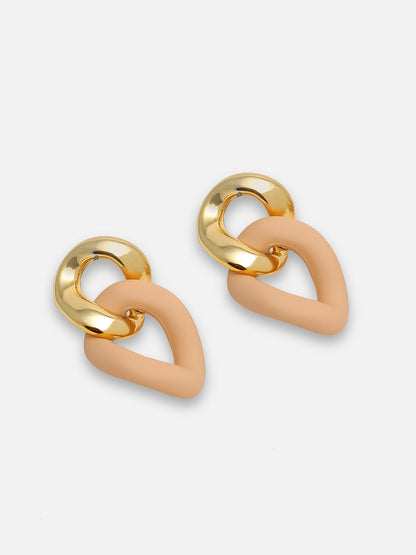 GOLD PLATED PARTY DESIGNER DROP EARRING FOR WOMEN