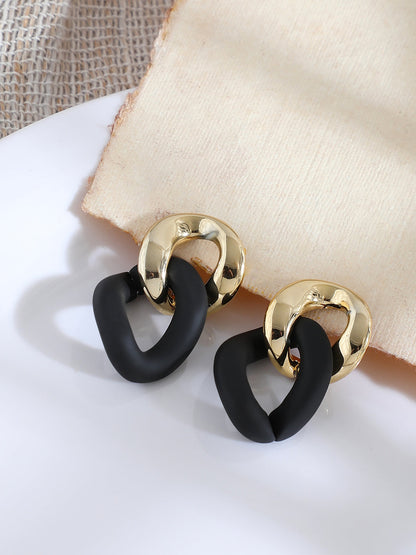 GOLD PLATED PARTY DESIGNER DROP EARRING FOR WOMEN