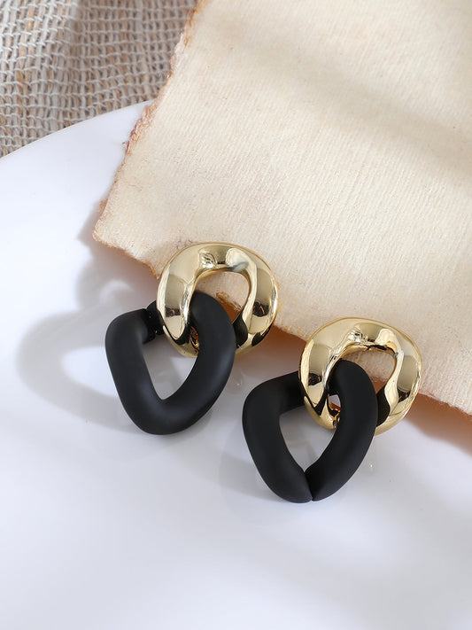 GOLD PLATED PARTY DESIGNER DROP EARRING FOR WOMEN