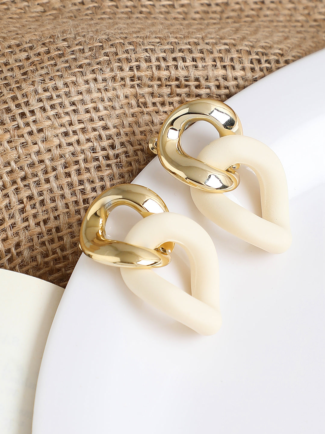 GOLD PLATED PARTY DESIGNER DROP EARRING FOR WOMEN