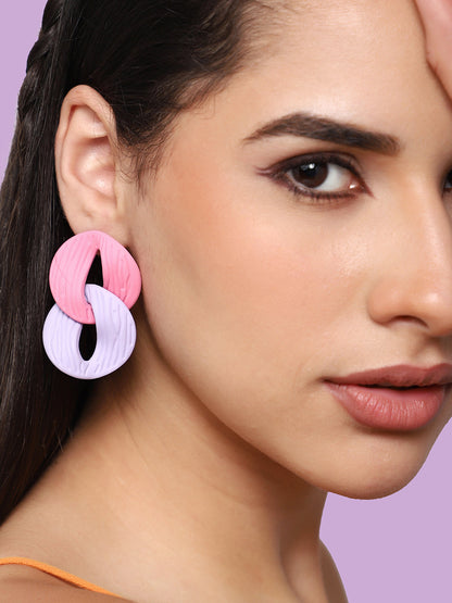 GOLD PLATED PARTY DESIGNER DROP EARRING FOR WOMEN