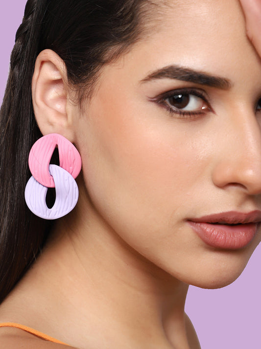 GOLD PLATED PARTY DESIGNER DROP EARRING FOR WOMEN