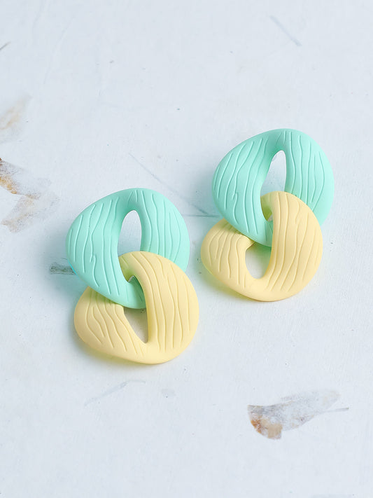 GOLD PLATED PARTY DESIGNER DROP EARRING FOR WOMEN