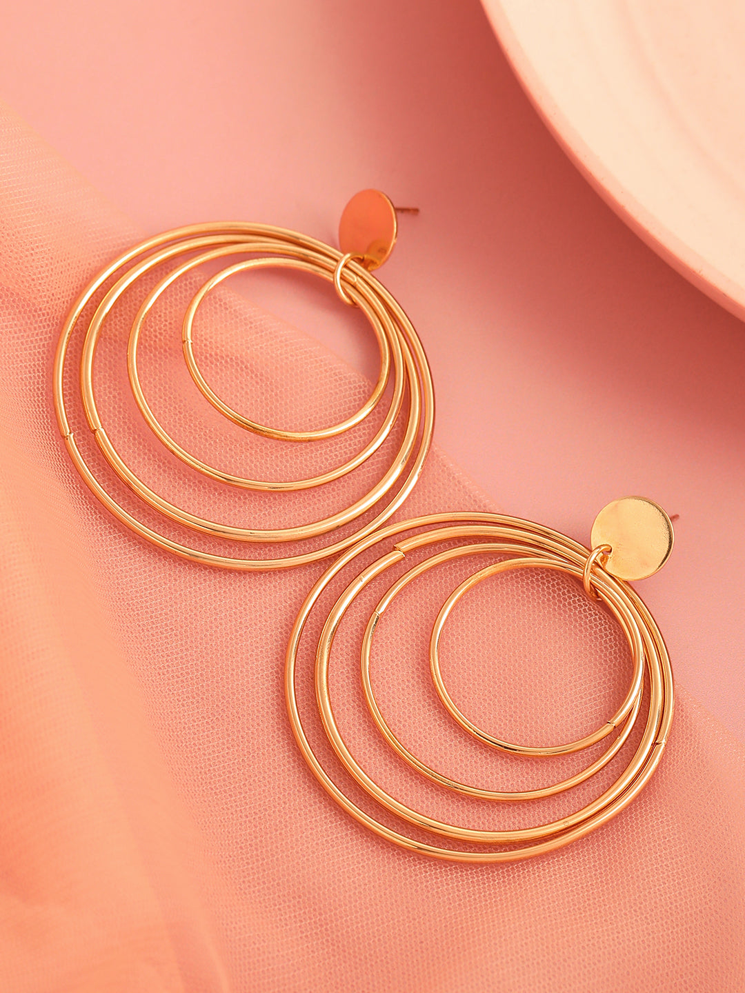 GOLD PLATED PARTY DESIGNER DROP EARRING FOR WOMEN