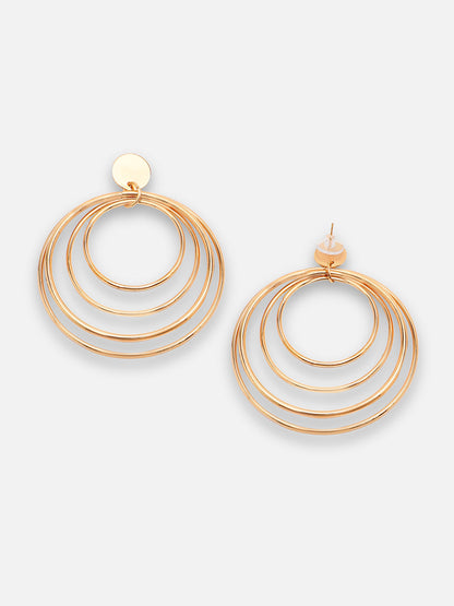GOLD PLATED PARTY DESIGNER DROP EARRING FOR WOMEN